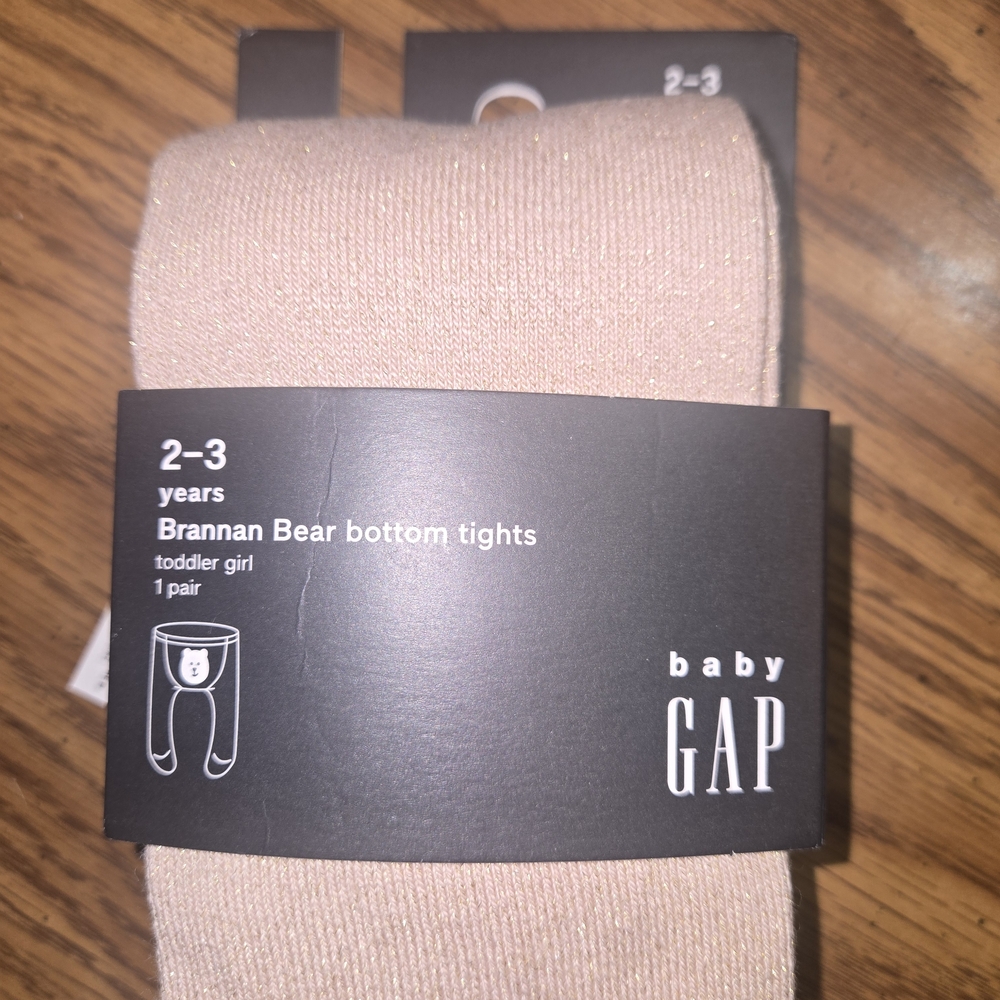 GAP Toddler Girl Tights - Sparkle beige